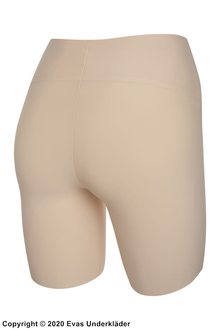 Bike shorts panties, soft microfiber, flat seam, S to 3XL